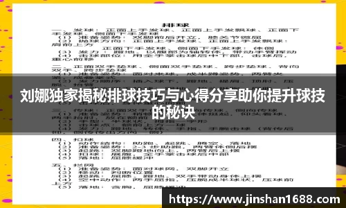 刘娜独家揭秘排球技巧与心得分享助你提升球技的秘诀